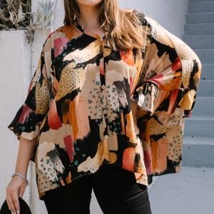 Geo Printed Tunic Top